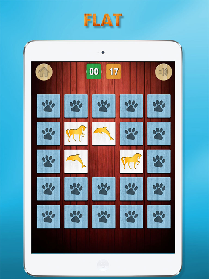 Animals matching game for kids with real sounds