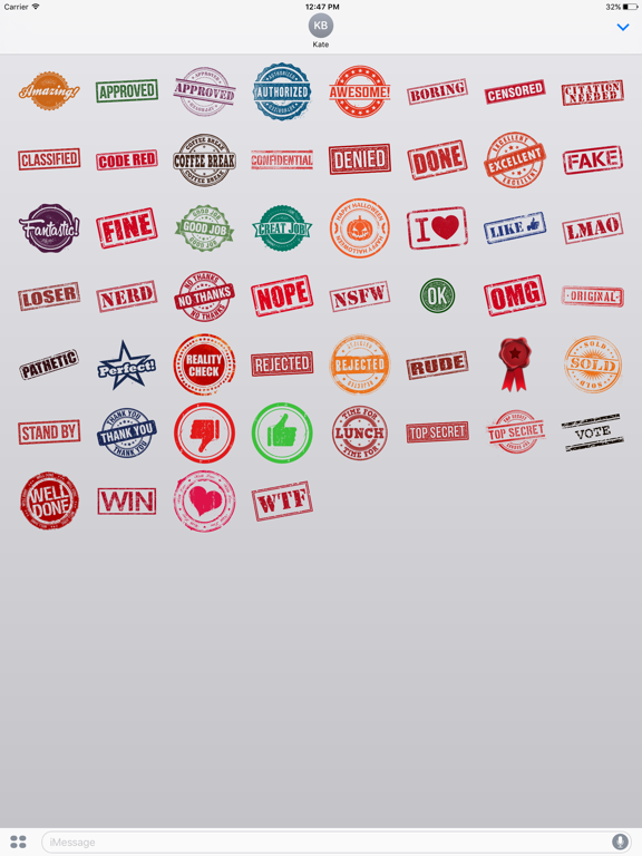 Screenshot #4 pour Red Tape Stickers