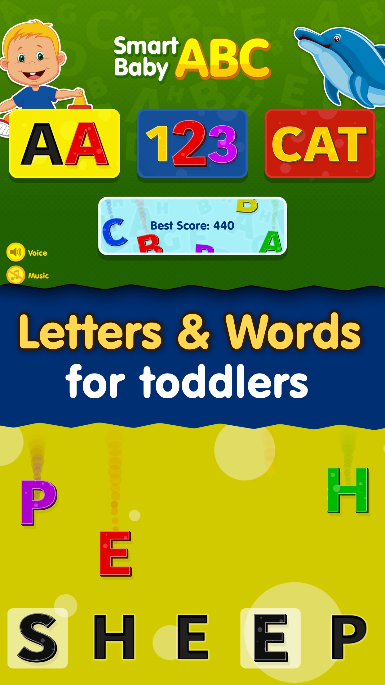 Screenshot 1 of Smart Baby ABC Games: Toddler Kids Learning Apps