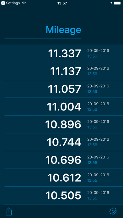 Screenshot #1 pour Mileage: Clean & simple logger