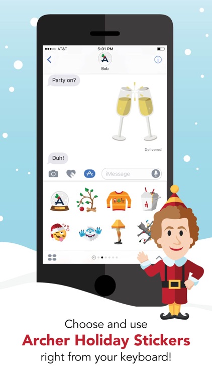 Archer Holiday Stickers