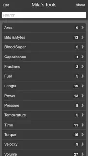 mila's tools unit converter iphone screenshot 1