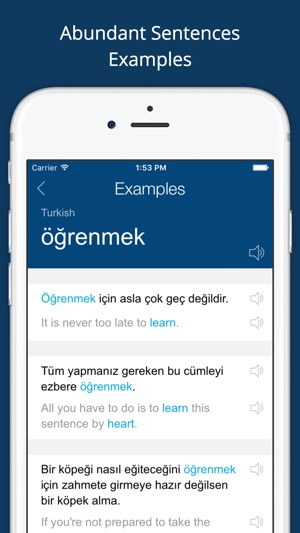 Turkish English Dictionary Pro On The Screenshots
