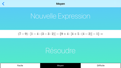 Screenshot #3 pour Expressions Mathématiques avec SOLUTION COMPLÈTE