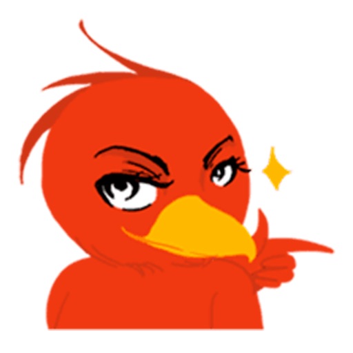 Cool Woodpecker! Red Bird Stickers! icon