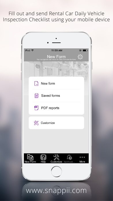 Screenshot #2 pour Rental Car Daily Vehicle Inspection Checklist