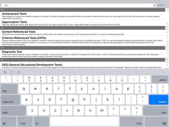 Screenshot #5 pour Special Education Dictionary