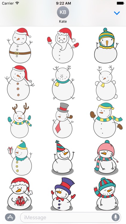 Snowman hand drawn for Christmas - Fx Sticker