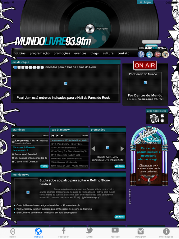 Screenshot #5 pour Mundo Livre FM Curitiba