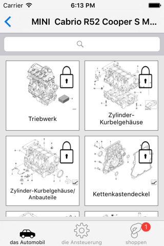 Parts and diagrams for MINI screenshot 4