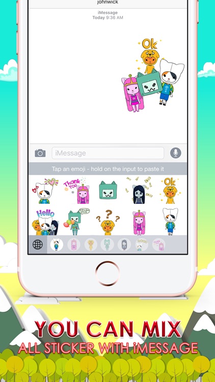 Adventure Boy Emoji Stickers Keyboard ChatStick