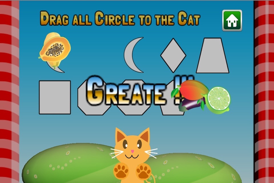QCat - toddler shape educational game (free) screenshot 3
