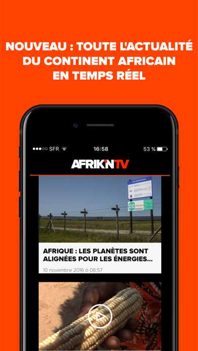 Screenshot #3 pour AfriknTV - Actualités et Séries d'Afrique