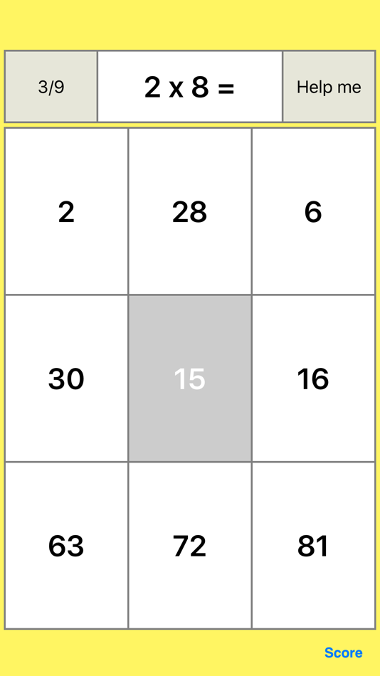 one digit multiplication tADa - 2.1 - (iOS)