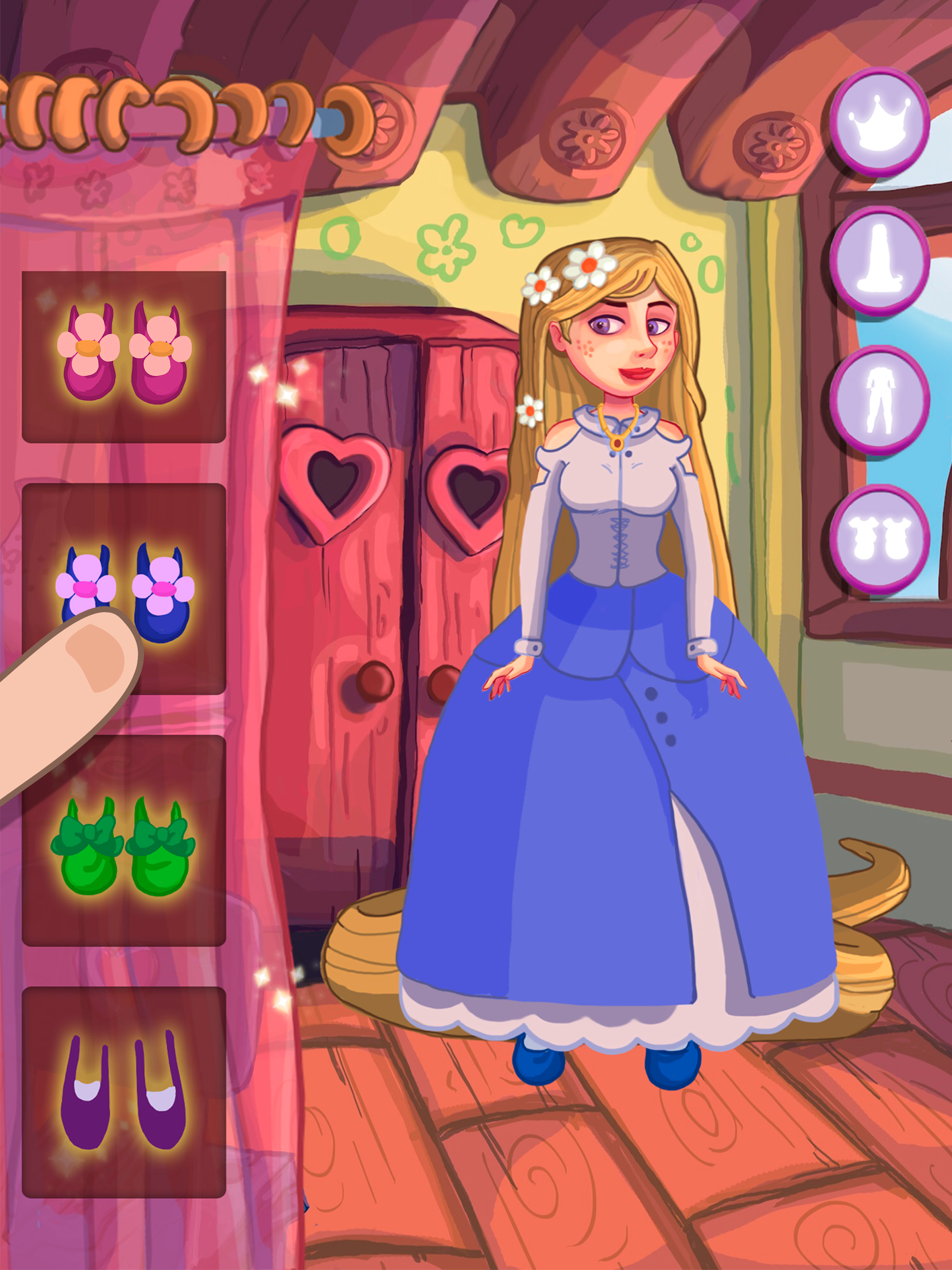 Dress up princess Rapunzel – Princesses game