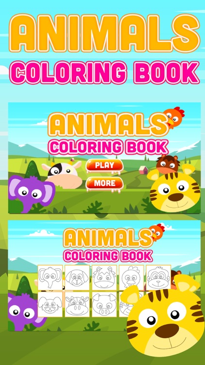Animals Coloring Book Kids Game