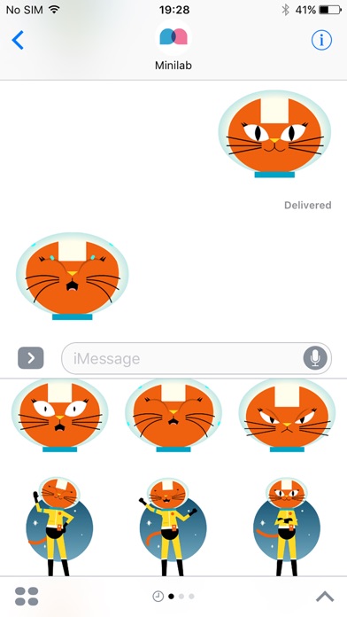 Astro Cat Stickersのスクリーンショット2 Astro Cat Stickersのスクリーンショット2