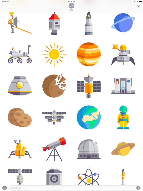 Screenshot #5 pour Space Stickers Limited Edition for Messages