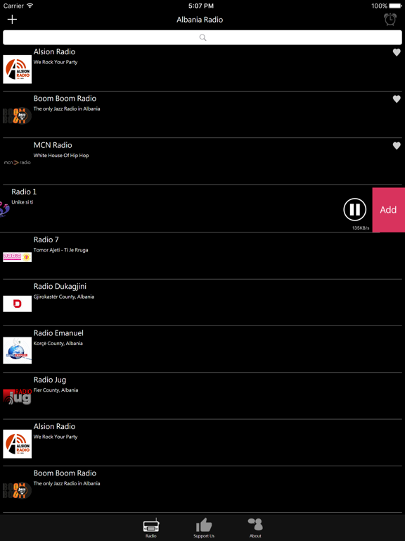 Albanian Radio - Radio shqiptare iPad screenshot 4 - Entertainment app