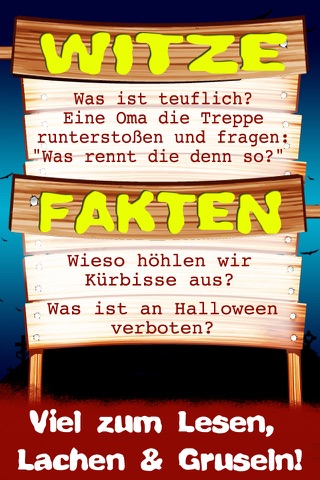 Halloween - Grusel-App Storys Sounds Witze Rezepte screenshot 3