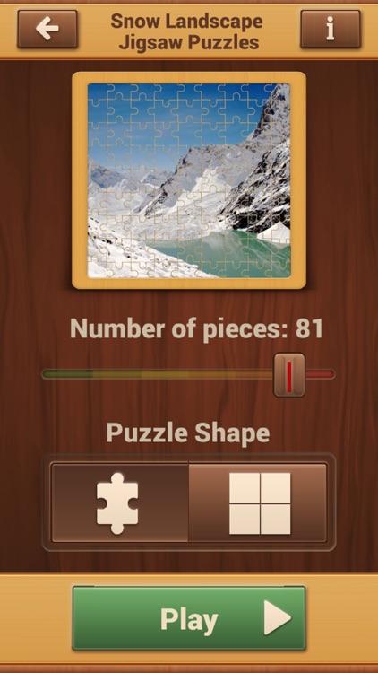 Snow Landscape Puzzle Game - Winter Jigsaw Puzzles