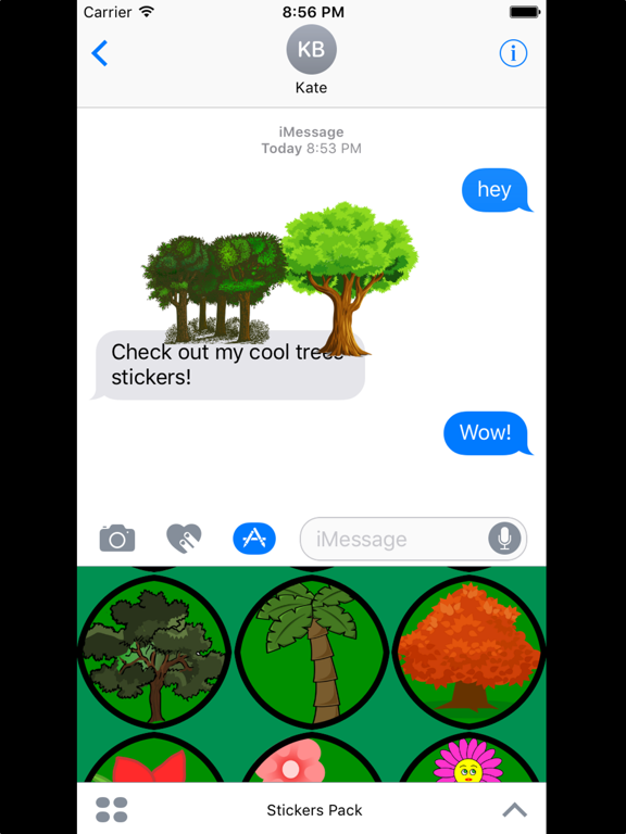 Screenshot #6 pour Tree Stickers For iMessage