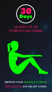 30 day sit up fitness challenges ~ daily workout iphone screenshot 1