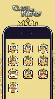 clash of kings sticker pack iphone screenshot 2