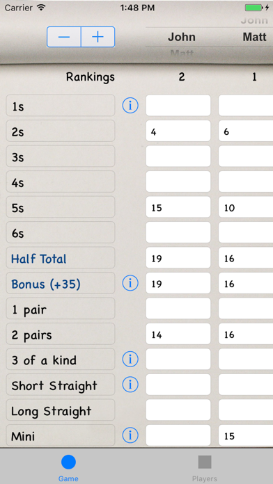 Yahtzee Score 스크린샷 1
