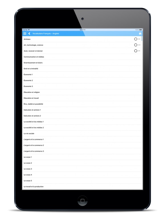 Screenshot #6 pour Vocabulaire Français-Anglais