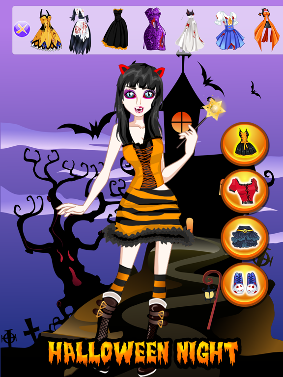 Screenshot #6 pour Halloween Girl DressUp Monster Ghost MakeUp Kids