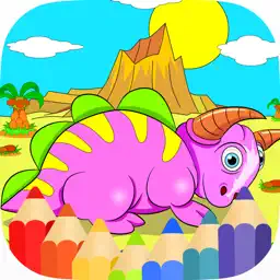 Dinosaur Planet Coloring Book Pages Kids & Adults app icon