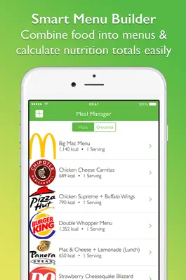 Game screenshot CalorieGuide Healthy Restaurant Meals & Nutrition hack