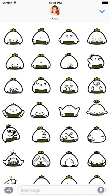 Rice Roll Animated Sticker Pack