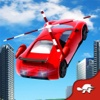 Flying Helicopter Car: Futuristic Autopilot Flight