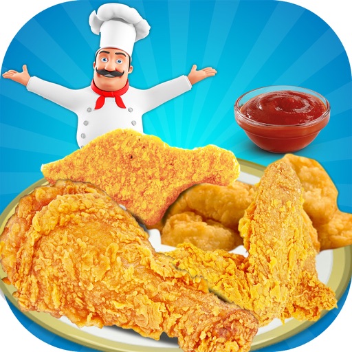 Chicken Deep Fry Maker Cook - A Fast Food Madness Icon
