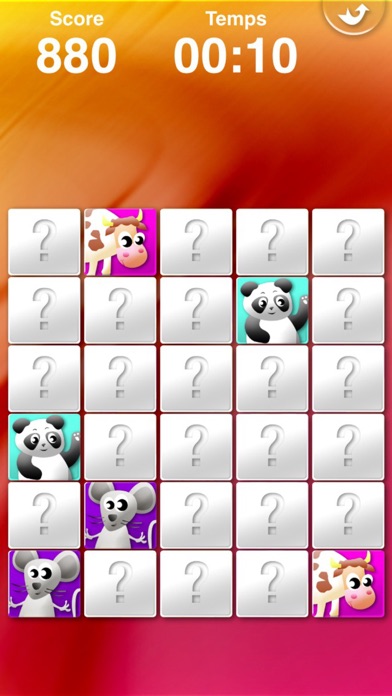 Screenshot #2 pour Jeu de Mémoire pour les enfants : les animaux