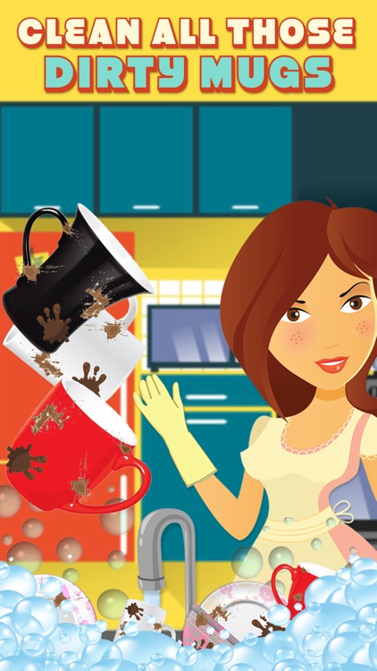 Girls Dish Wash And Cleaning screenshot-3