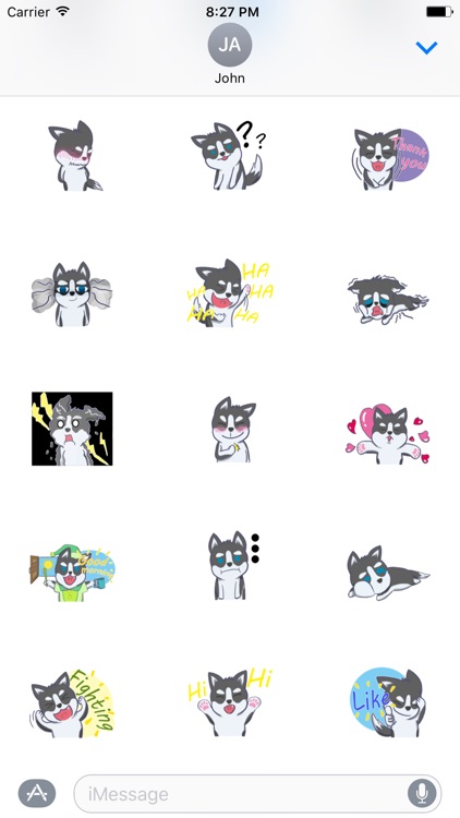 Lovely Husky Dog Sticker