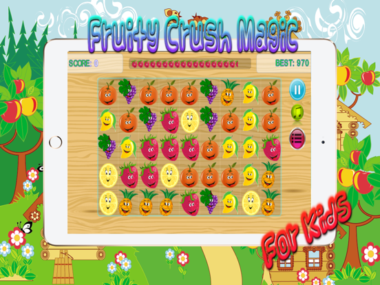 Fruit Fusion Link - Garden Land Swipe Fruits 3 hd iPad screenshot