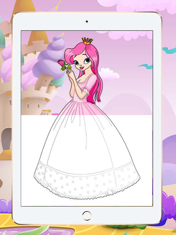 Screenshot #4 pour Princess enfants Coloring Book pour enfant filles