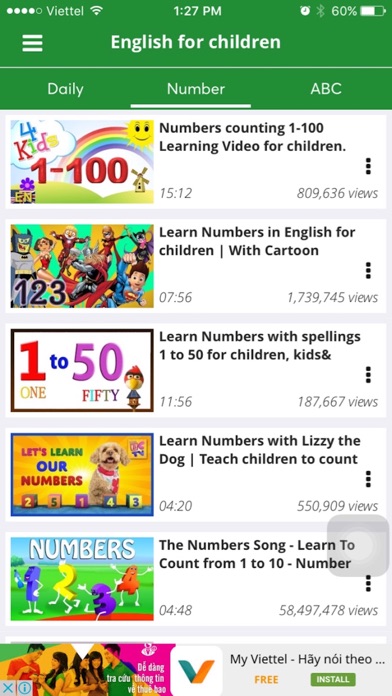 Child English - Learning for children by videosのおすすめ画像1