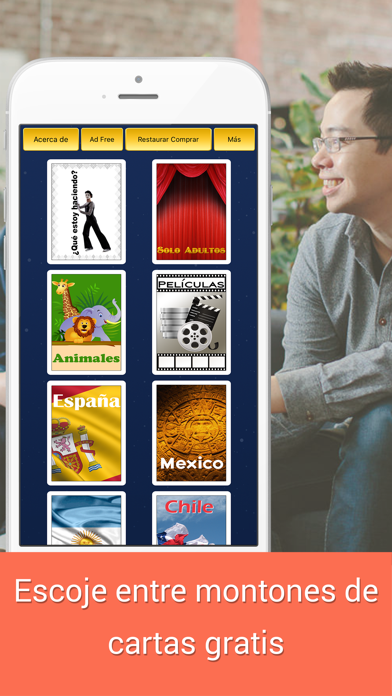 ¿Quién soy yo? Charada Phone on heads dont look up Screenshot