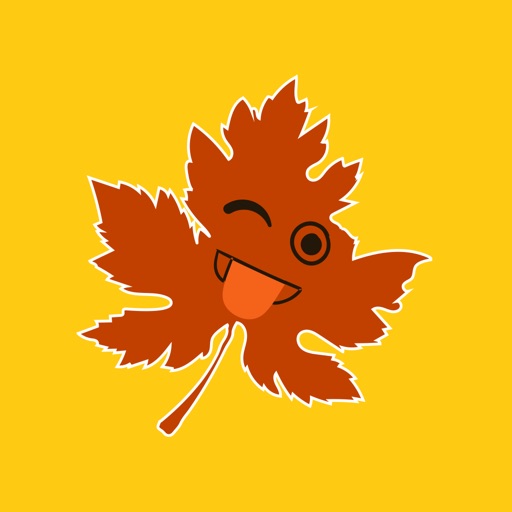 Autumnoji - Autumn Leaf Emoji & Pumpkin Sticker.s