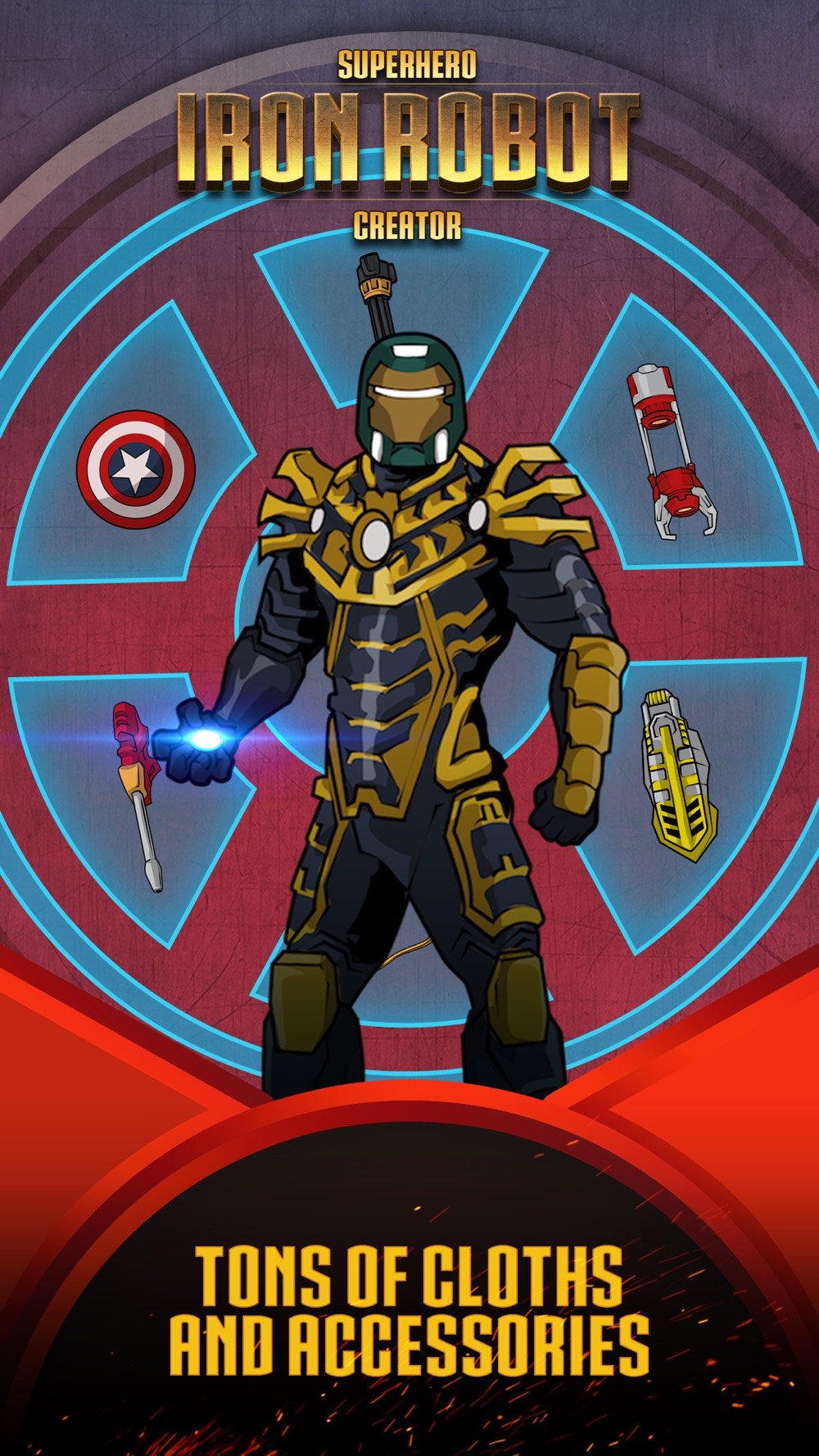 Superhero Iron Robot Creator for Avengers Iron-Man hack tool