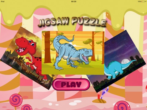恐竜ジグソーパズル ゲーム無料キッズ 男の子のためのゲーム 子どものゲーム 幼児向けゲームのおすすめ画像1