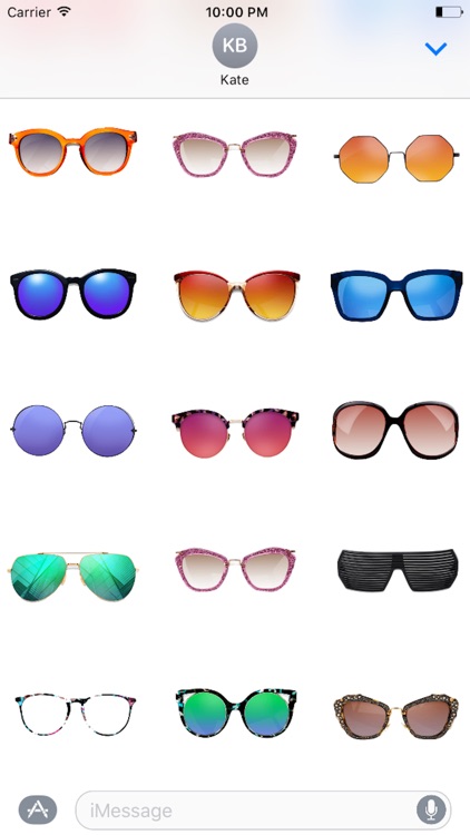 Fashion Sunglasses Stickers Pack screenshot-3