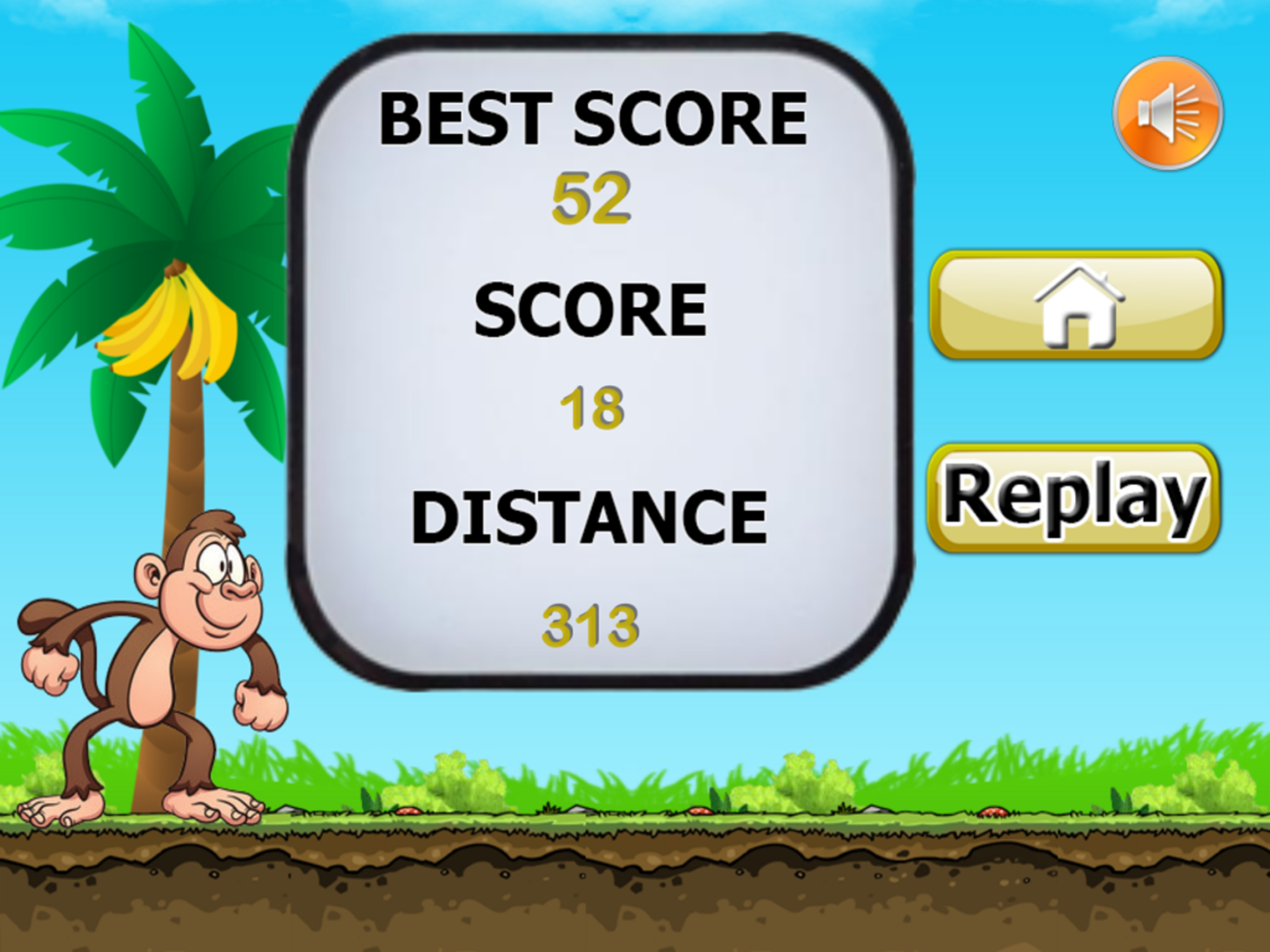 Monkey Adventure - Run Collect Banana Lunch