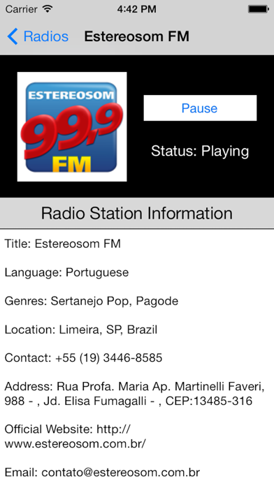 Screenshot #3 pour Falkland Islands Radio Live Player (Islas Malvinas