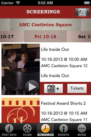 Heartland Film Festival App screenshot 3